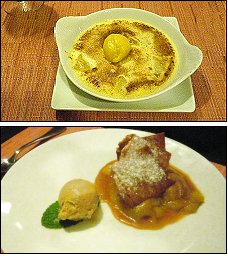 Photo restaurant paris La Grande Ourse - Sabayon tiède d’ananas et Craquant de poires