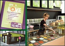 Photo restaurant paris Saladbar Green is better du 9�me - Un concept vert !