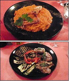 Photo restaurant paris Gusto - Risotto et Veau à la saltimbocca