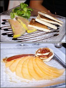 Photo restaurant paris I Love Opera - Carpaccio de melon et jambon et Foie gras