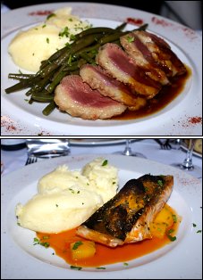 Photo restaurant paris I Love Opera - Magret de canard et Saumon vapeur