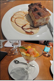 Photo restaurant paris Ile de la Réunion - Gâteau maison et salade de fruits
