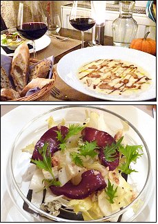 Photo restaurant paris L'Intention  - Velout� de Panais et traditionnelle Salade d'endives