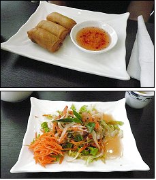 Photo restaurant paris Kao Pat - Rouleaux thaï frits et Salade thaï