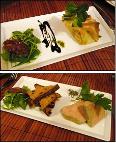 Photo restaurant paris Le Khol Restaurant - Croustillant de chèvre et Foie gras Maison