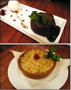 Photo restaurant paris Le Khol Restaurant - Crumble mangue orange cannelle et Mi-cuit