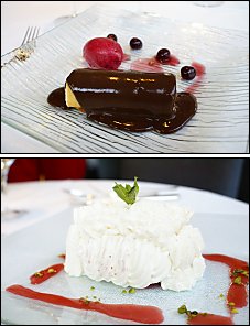 Photo restaurant paris La Cuisine - Canellonni croquant au chocolat blanc et Vacherin