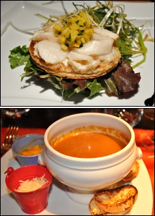 Photo restaurant paris La Girondine - Escargot  la fourme d'ambert<br>et la soupe de poisson