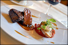 Photo restaurant paris La Petite Cour - Filet de boeuf fumé au thym de provence