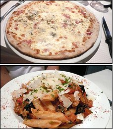 Photo restaurant paris La Piazza - Pizza Venezia et Penne quatro mori