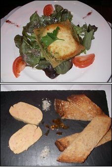 Photo restaurant paris La Place Royale - Croustillant de chèvre aux herbes et pressé de foie gras