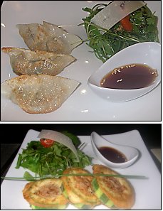 Photo restaurant paris La Poêle Qui Danse - Petits raviolis coréens et Courgettes farcies au bœuf