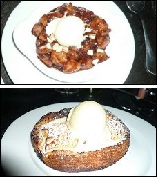 Photo restaurant paris Le 1er - Poêlée de poires au chocolat et Tarte fine aux pommes