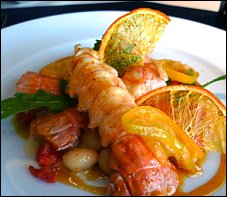 Photo restaurant paris Le 39 V - Langoustines juste saisies avec coco de Paimpol