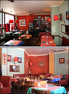 Photo restaurant paris Le Pichet - Une salle multicolore