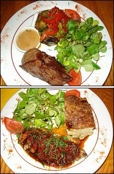 Photo restaurant paris Le Plan B - Pav� de boeuf et magret de canard