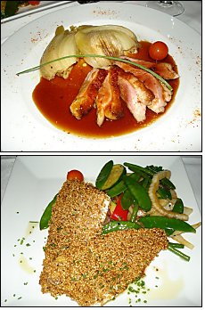 Photo restaurant paris Le 182 - Magret et fenouil confit et <br>Bar de ligne en croûte de sésame.