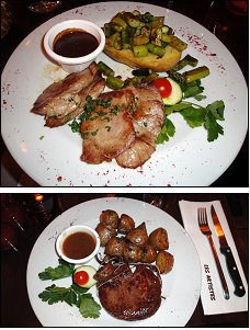 Photo restaurant paris Les Artistes - Filet mignon sauce chocolat et Rumsteak