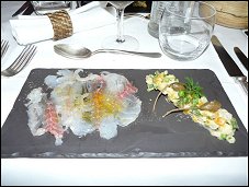 Photo restaurant paris Les Diables au Thym - Carpaccio de daurade