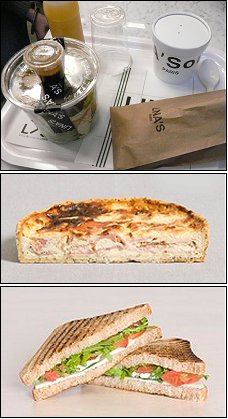 Photo restaurant paris Lina's - Tarte kluger et Croque tomate-fromage