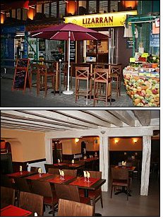 Photo restaurant paris Lizarran - La terrasse et la salle du 1er étage.