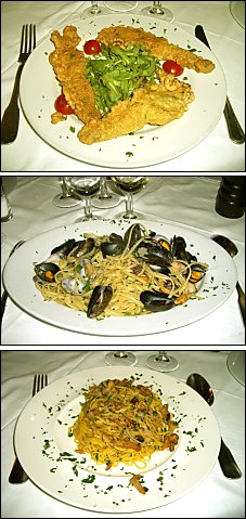 Photo restaurant paris La Locanda - Fiori de Zucchine, Linguine aux fruits de mer et Taglioni forestiera