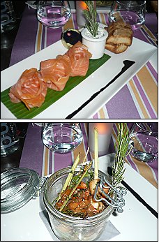 Photo restaurant paris LR - Assiette de saumon fumé écossais et les Noix de saint-jacques