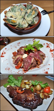 Photo restaurant paris Chez Claudia au restaurant Marc Mitonne - Moules farcies, magret de canard rôti et côte de boeuf