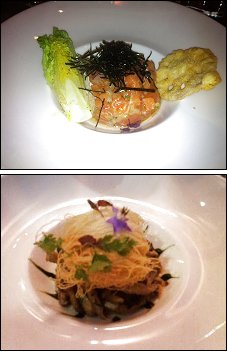 Photo restaurant paris La Mauvaise Réputation - Saumon en tartare et Oeuf crémeux