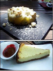 Photo restaurant paris LMV Les M�res Veilleuses - Crumble aux fruits et Cheesecake