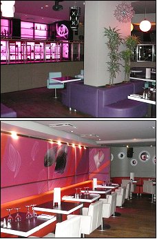 Photo restaurant paris Mood - Le bar et la salle avec une d�co bien feutr�e
