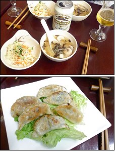 Photo restaurant paris Nagano - Soupe Miso, salade et Gyoza