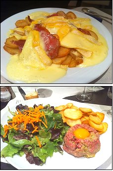 Photo restaurant paris Le Nouveau Bistrot - Fondue de Pierre et Steack tartare