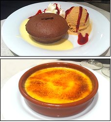 Photo restaurant paris Le Nouveau Bistrot - Fondant chocolat et Crème brulée