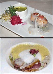 Photo restaurant paris Oth Sombath - Saint-Jacques r�ties et Velout� au lait de coco et magret de canard