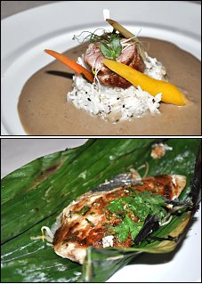 Photo restaurant paris Oth Sombath - Filet de veau parfum� � la banane et au cumin et Daurade Royale