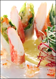 Photo restaurant paris Palace Elyse - Crabe royal d'alaska en rouleau...