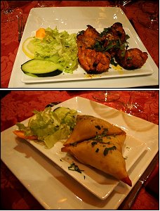 Photo restaurant paris Le Palais Indien - Pure Spice - Poulet tikka et Samoussas