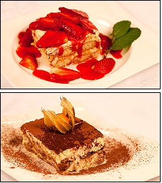 Photo restaurant paris La Perla Montorgueil - Desserts colorés et généreux