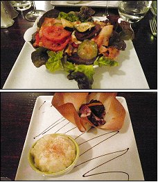 Photo restaurant paris POD Restaurant - Lasagnes v�g�tariennes et Magret de canard fum�