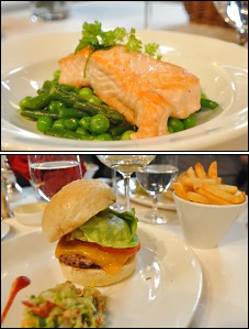 Photo restaurant paris Ralph's de Ralph Lauren - Grilled Salmon et Ralph Burger