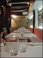 Photo restaurant paris Boo - Poutres et pierres apparentes