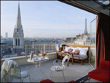 Photo restaurant paris Restaurant de Sers - Terrasse avec magnifique vue sur Paris