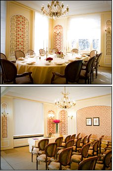 Photo restaurant paris Restaurant Lasserre - Salons qui offrent un cadre agréable pour vos évènements
