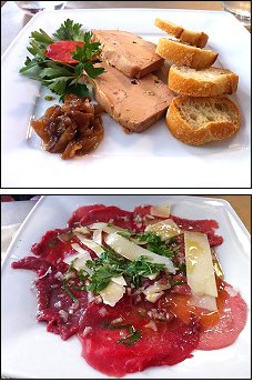 Photo restaurant paris Restaurant de la Tour - Foie gras de canard et Carpaccio