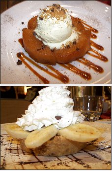 Photo restaurant paris Le Petit Resto Dans la Prairie  - Sabl� de petit lu banane, nutella et chantilly ou Tarte tatin maison