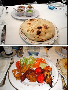 Photo restaurant paris Royal Indien - Nan et Assortiment d'entrées