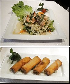 Photo restaurant paris Le Royal Thaï - Salade de papaye et Nems thaïlandais
