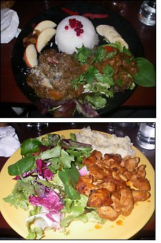 Photo restaurant paris Savannah Café - Curry d'agneau à la coriandre fraîche et Aiguillettes de poulet