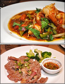 Photo restaurant paris Siamin - Gambas basilic et Larmes du Tigre